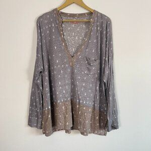Johnny Was Pete & Greta 100% Linen Lagenlook Oversized Tunic Top